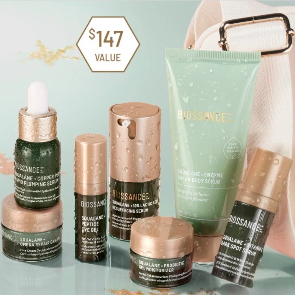 Biossance 7 piece mega set NWT